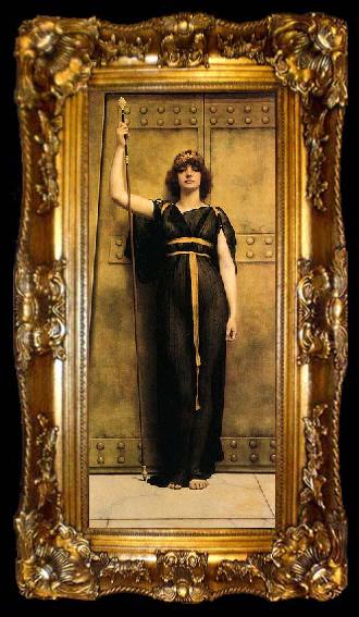 framed  John William Godward A Priestess, ta009-2